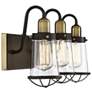 5_Lansing 24" Wide English Bronze and Brass 3-Light Bath Light more views