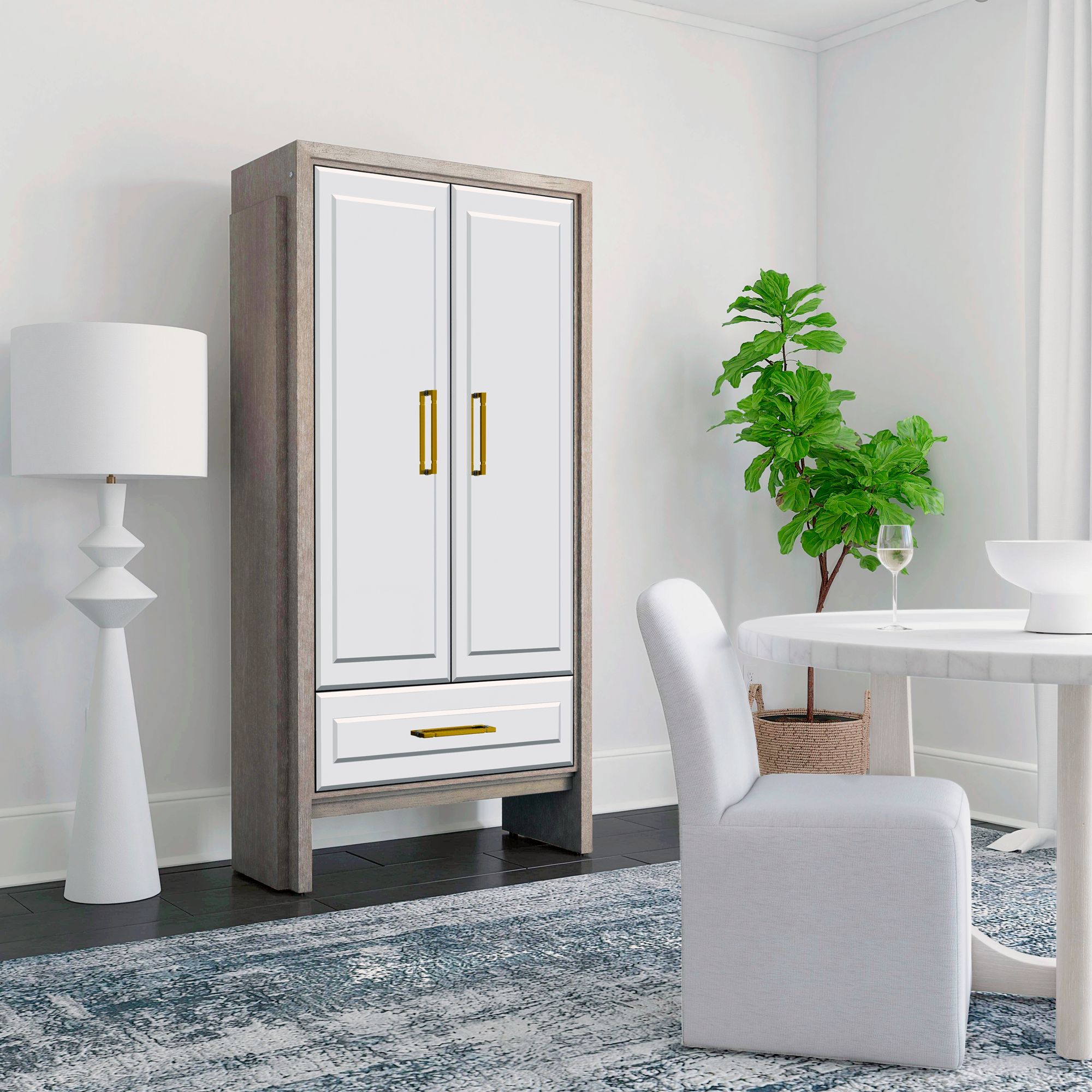 Image 4 Lansing Tall Bar Cabinet more views