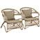 Lansing Taupe Outdoor Lounge Chairs Set of 2