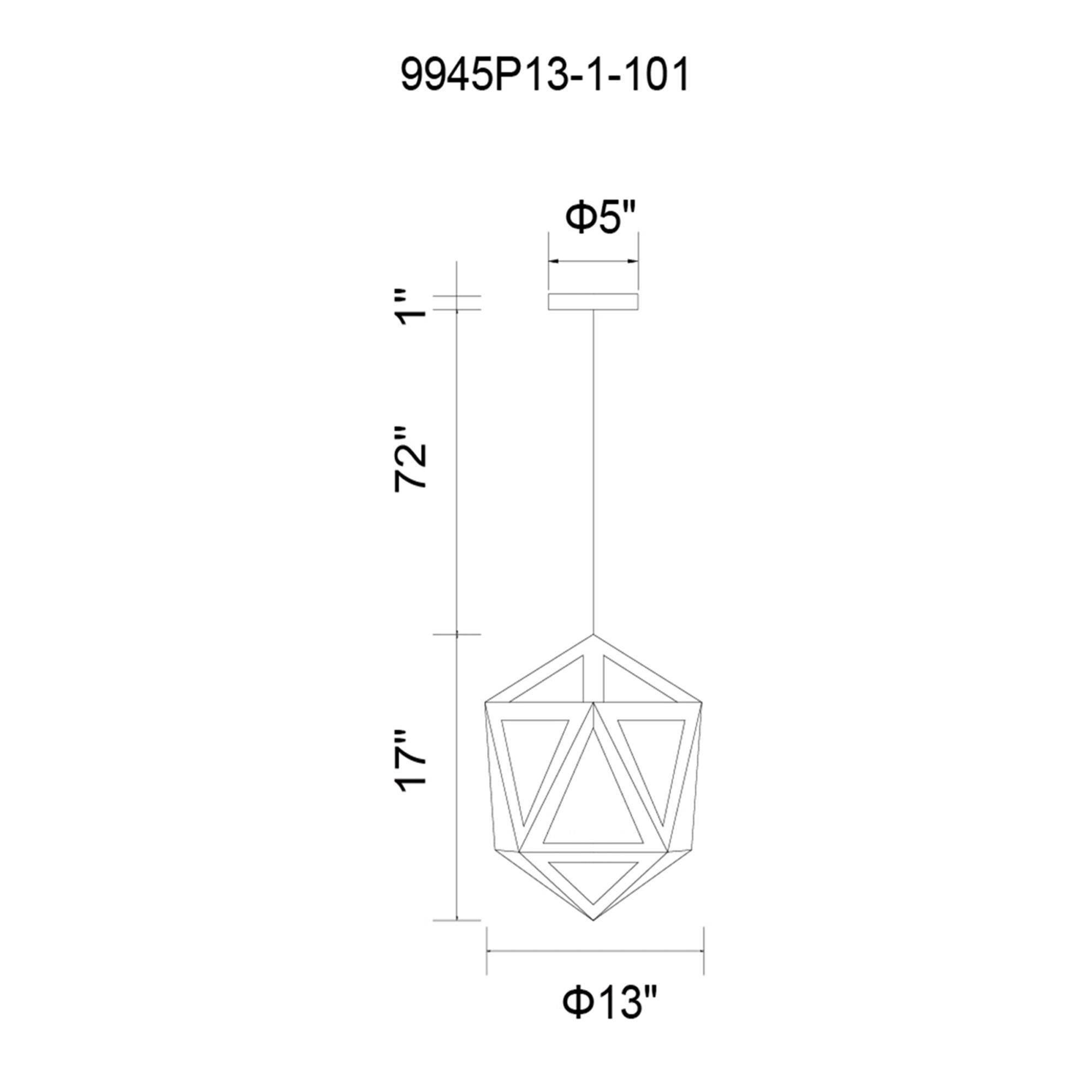 Image 6 Lante 1 Light 13in Black & Wood Pendant more views
