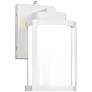 Thumbnail1 of Lantern 10"H x 7.13"W 1-Light Outdoor Wall Light in White