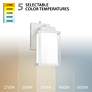 Thumbnail2 of Lantern 10"H x 7.13"W 1-Light Outdoor Wall Light in White more views
