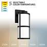 2_Lantern 14"H x 7.13"W 1-Light Outdoor Wall Light in Black more views