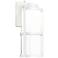 Lantern 14"H x 7.13"W 1-Light Outdoor Wall Light in White