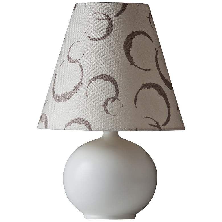 Image 1 Lanting Bubble White Ceramic Table Lamp