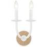 2_Lanton 11" High Satin White 2-Light Wall Sconce