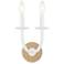 Lanton 11" High Satin White 2-Light Wall Sconce