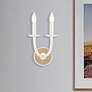 1_Lanton 11" High Satin White 2-Light Wall Sconce