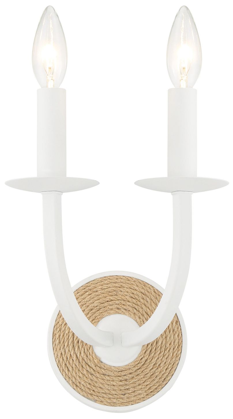 Image 7 Lanton 11" High Satin White 2-Light Wall Sconce more views