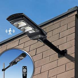 Image3 of Lanz 19" Long Black Motion Sensor Solar Powered LED Street Light more views