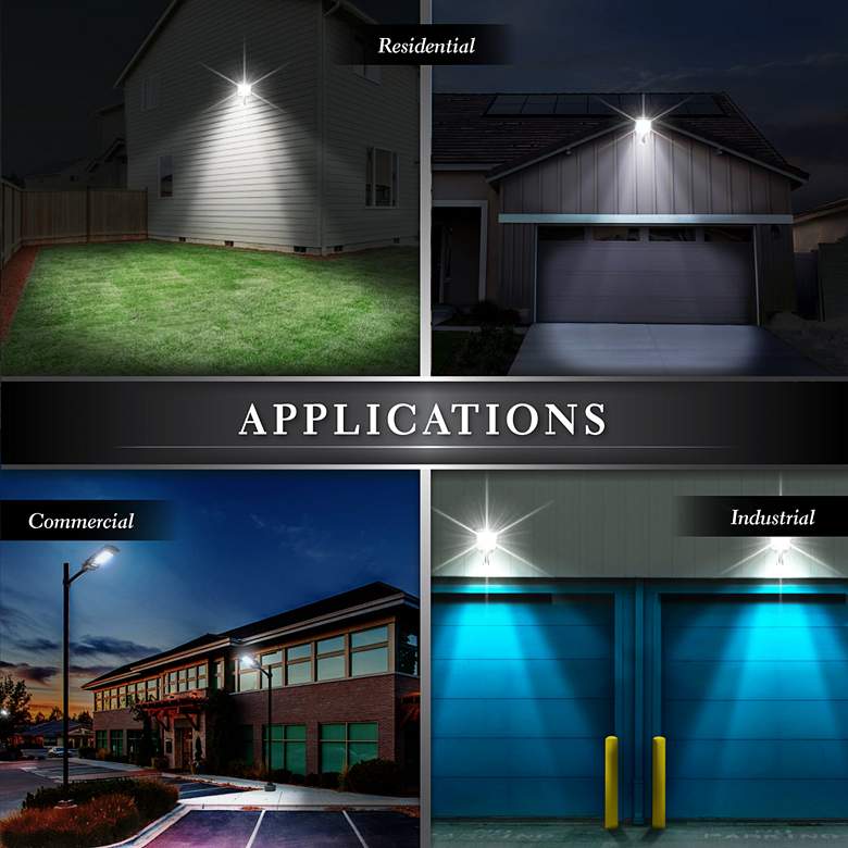 Image 6 Lanz 19 inch Long Black Motion Sensor Solar Powered LED Street Light more views