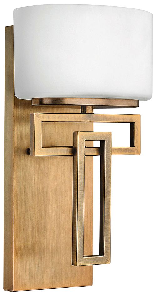 Image Lanza Brushed Bronze 12in H Wall Sconce