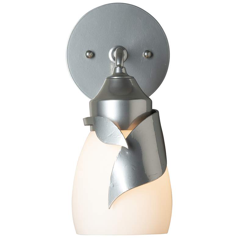 Image 1 Lapas 1-Light Bath Sconce - Sterling Finish - Opal Glass