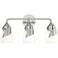 Lapas 20 1/4" Wide Sterling 3-Light Bath Light