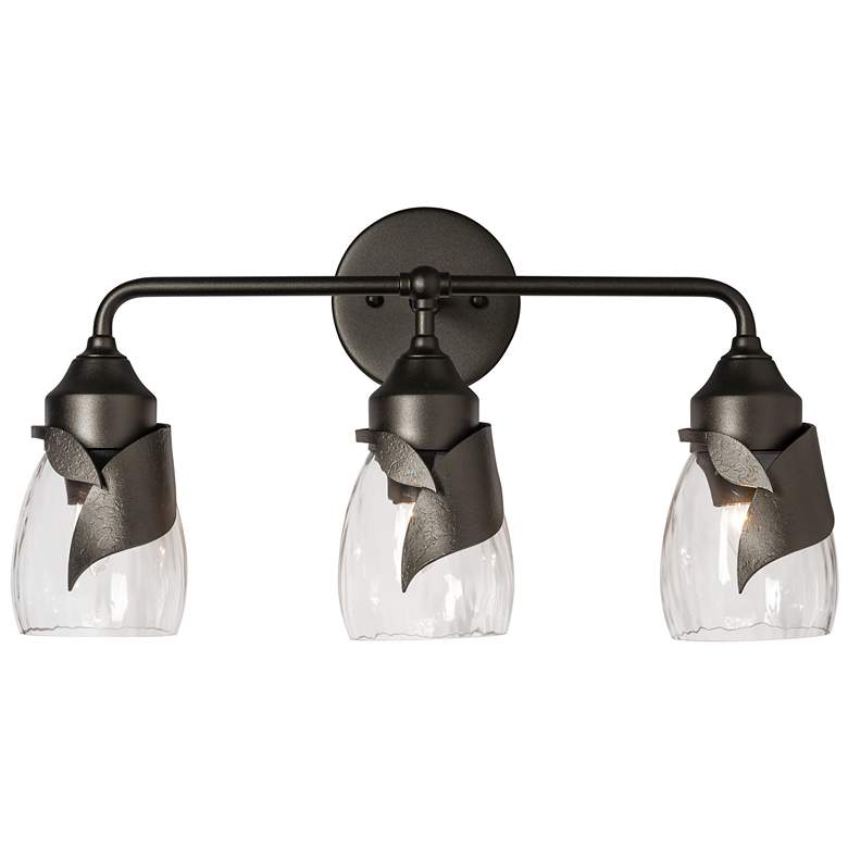 Image 1 Lapas 3-Light Bath Sconce - Oil Rubbed Bronze Finish - Water Glass