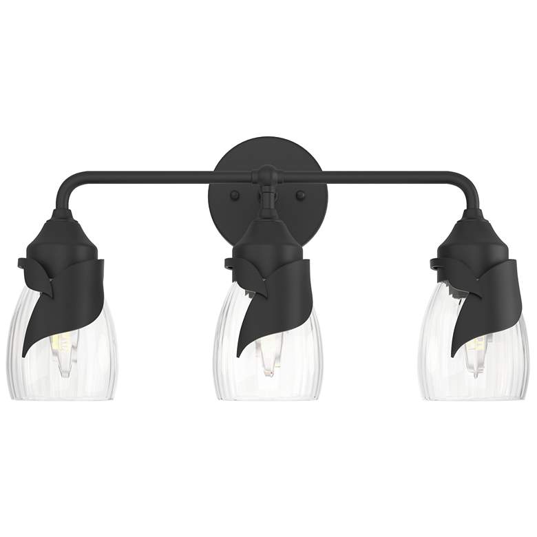 Image 1 Lapas 3-Light Sconce - Black - Water Glass