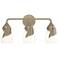 Lapas 3-Light Sconce - Gold - Opal Glass