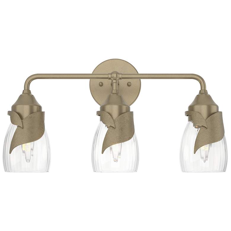 Image 1 Lapas 3-Light Sconce - Gold - Water Glass