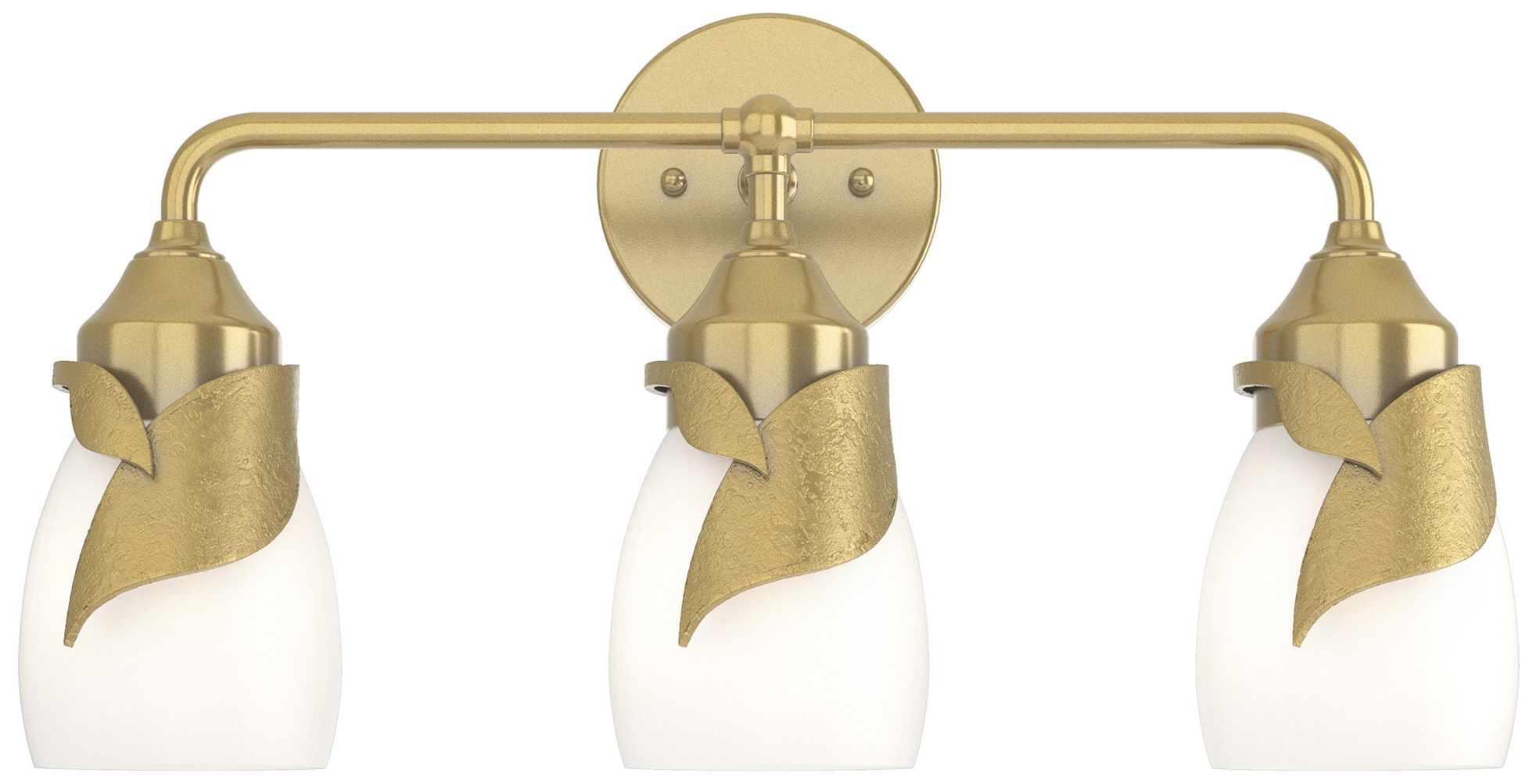 Lapas 3-Light Sconce - Modern Brass - Opal Glass - Made to Order