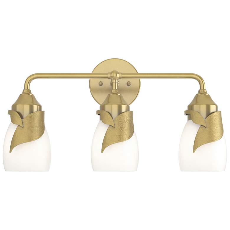 Image 1 Lapas 3-Light Sconce - Modern Brass - Opal Glass