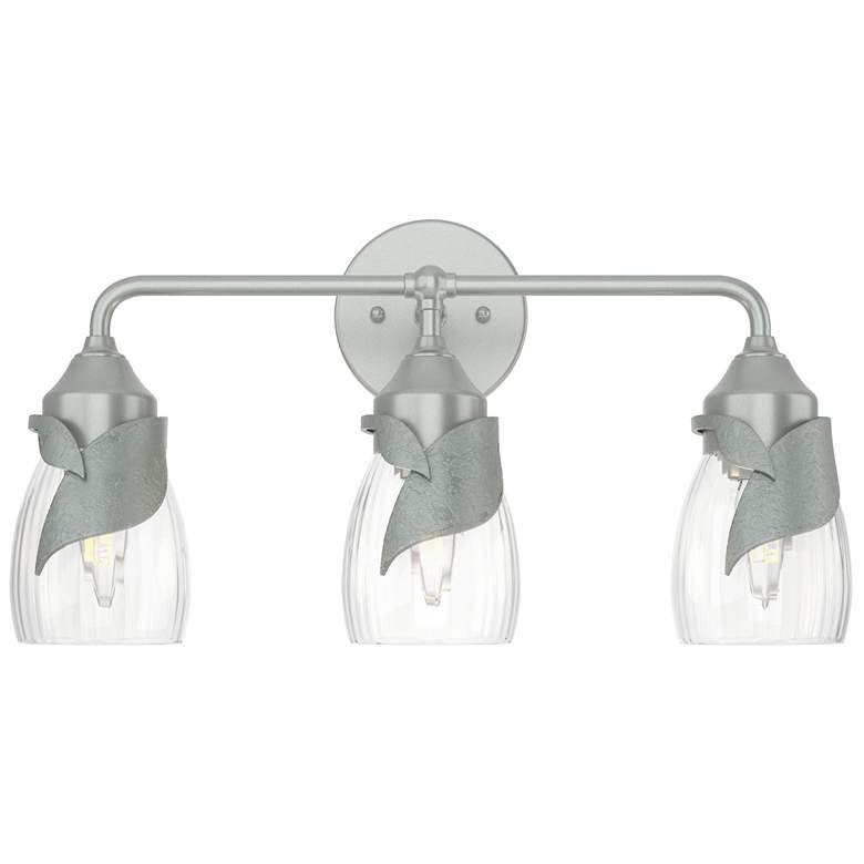 Image 1 Lapas 3-Light Sconce - Platinum - Water Glass