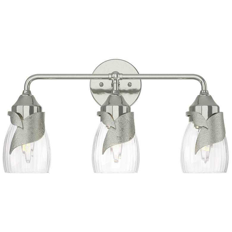 Image 1 Lapas 3-Light Sconce - Sterling - Water Glass