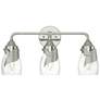 Lapas 3-Light Sconce - Sterling - Water Glass