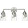 Lapas 3-Light Sconce - Sterling - Water Glass