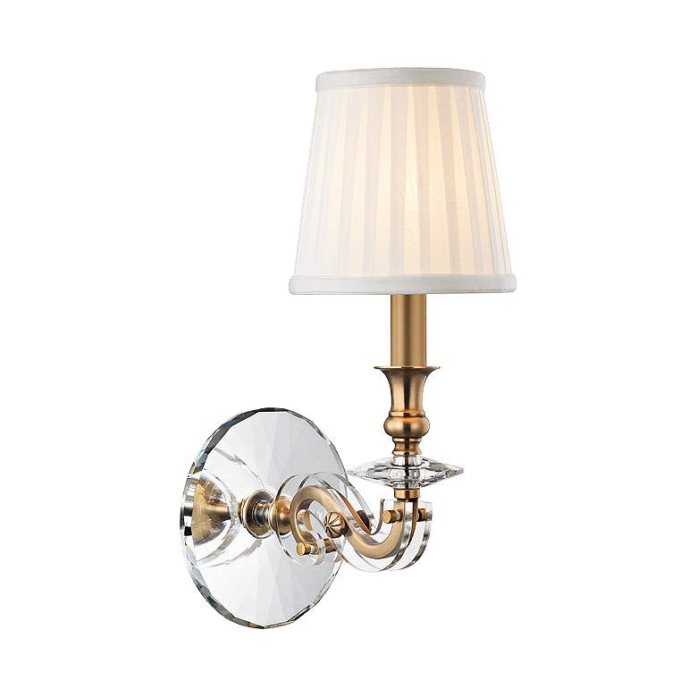 Image 2 Lapeer 14" High Aged Brass 1-Light Wall Sconce