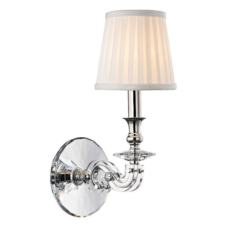 Image 1 Lapeer 14" High Polished Nickel 1-Light Wall Sconce