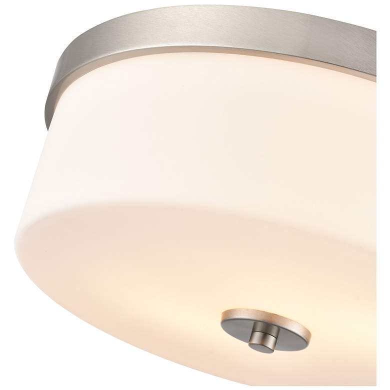 Image 5 Laphia 13.25" Wide 2-Light Flushmount in Brushed Nickel more views