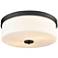 Laphia 13.25" Wide 2-Light Flushmount in Matte Black