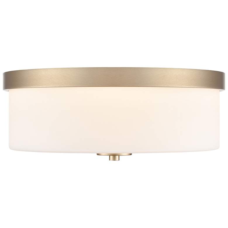 Image 2 Laphia 13.25" Wide 2-Light Flushmount in Modern Gold more views