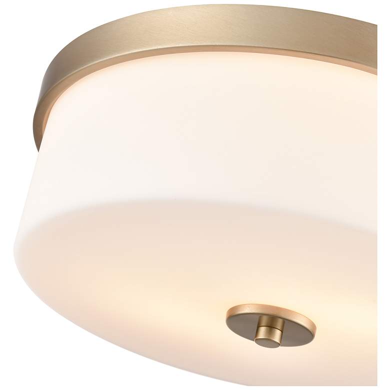 Image 5 Laphia 13.25" Wide 2-Light Flushmount in Modern Gold more views
