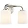 Laphia 14" Wide 2-Light Vanity in Brushed Nickel