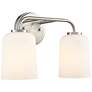 2_Laphia 14" Wide 2-Light Vanity in Brushed Nickel more views