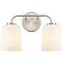 3_Laphia 14" Wide 2-Light Vanity in Brushed Nickel more views