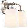 4_Laphia 14" Wide 2-Light Vanity in Brushed Nickel more views