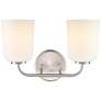 5_Laphia 14" Wide 2-Light Vanity in Brushed Nickel more views