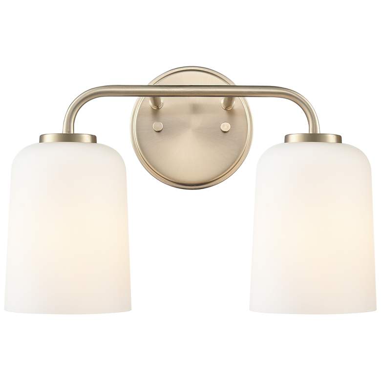 Image 3 Laphia 14" Wide 2-Light Vanity in Modern Gold more views