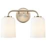 3_Laphia 14" Wide 2-Light Vanity in Modern Gold more views