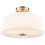 1_Laphia 15.75" Wide 3-Light Semi Flush in Brushed Nickel