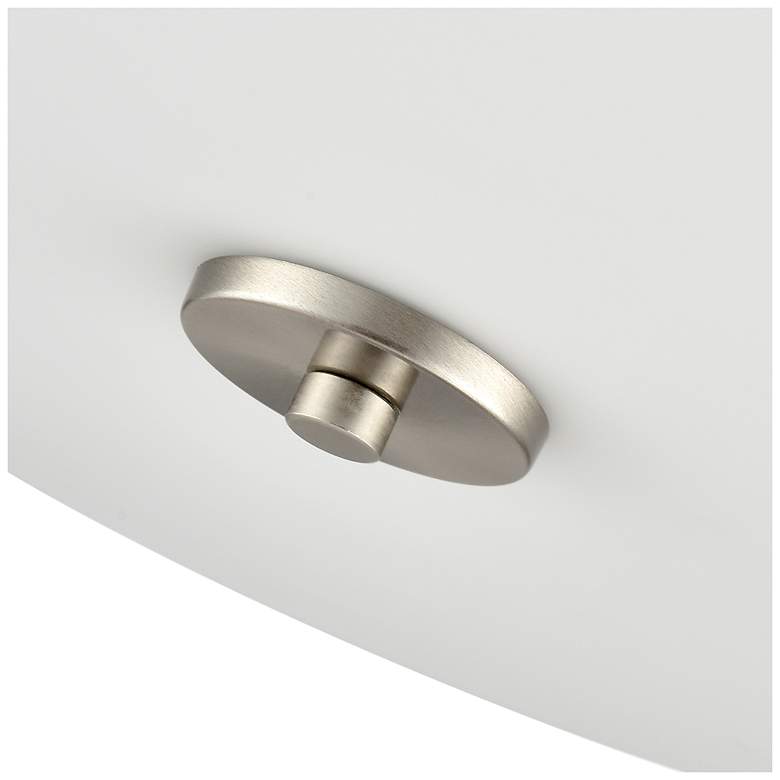 Image 3 Laphia 15.75" Wide 3-Light Semi Flush in Brushed Nickel more views