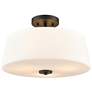 1_Laphia 15.75" Wide 3-Light Semi Flush in Matte Black