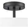 5_Laphia 15.75" Wide 3-Light Semi Flush in Matte Black more views