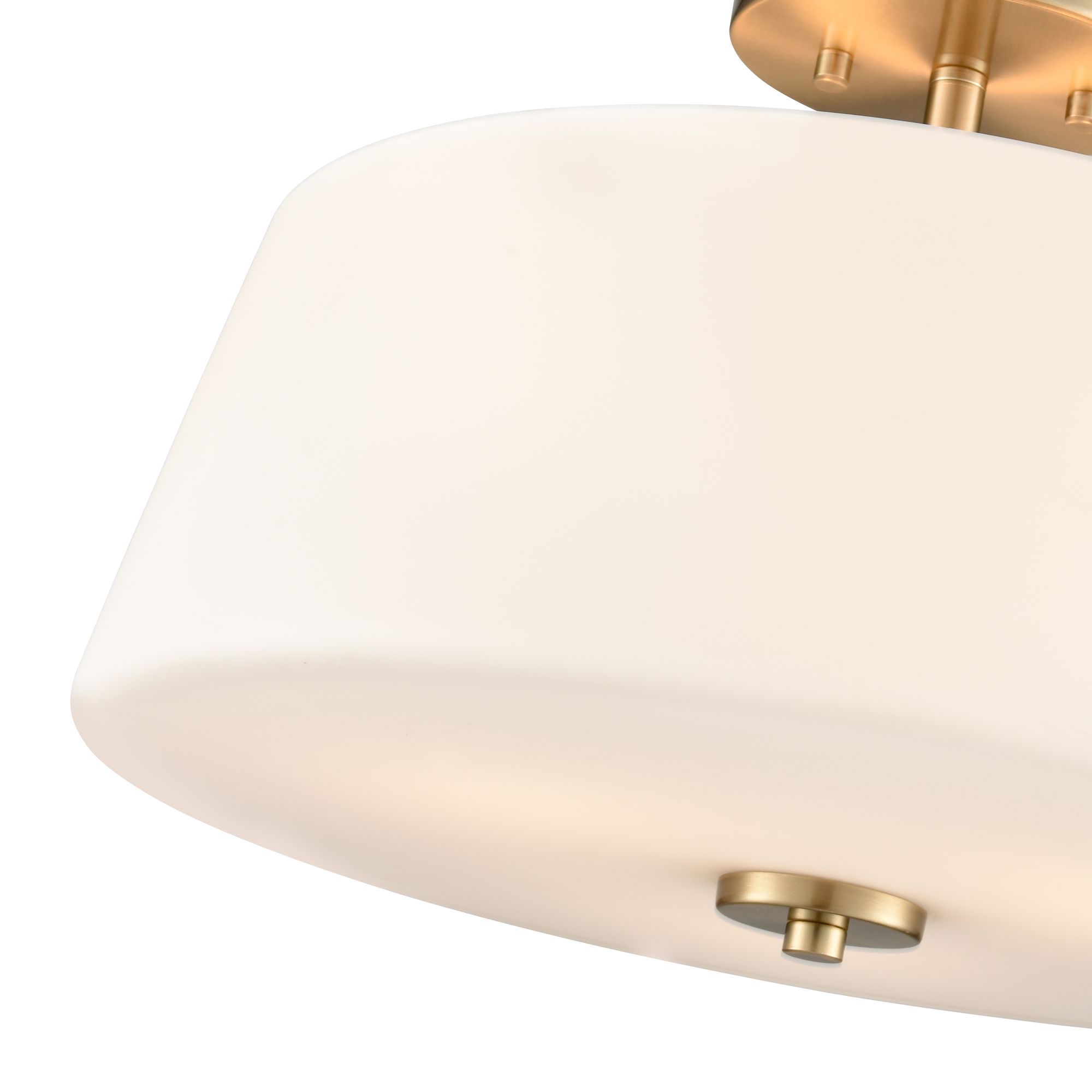 Image 4 Laphia 15.75" Wide 3-Light Semi Flush in Modern Gold more views