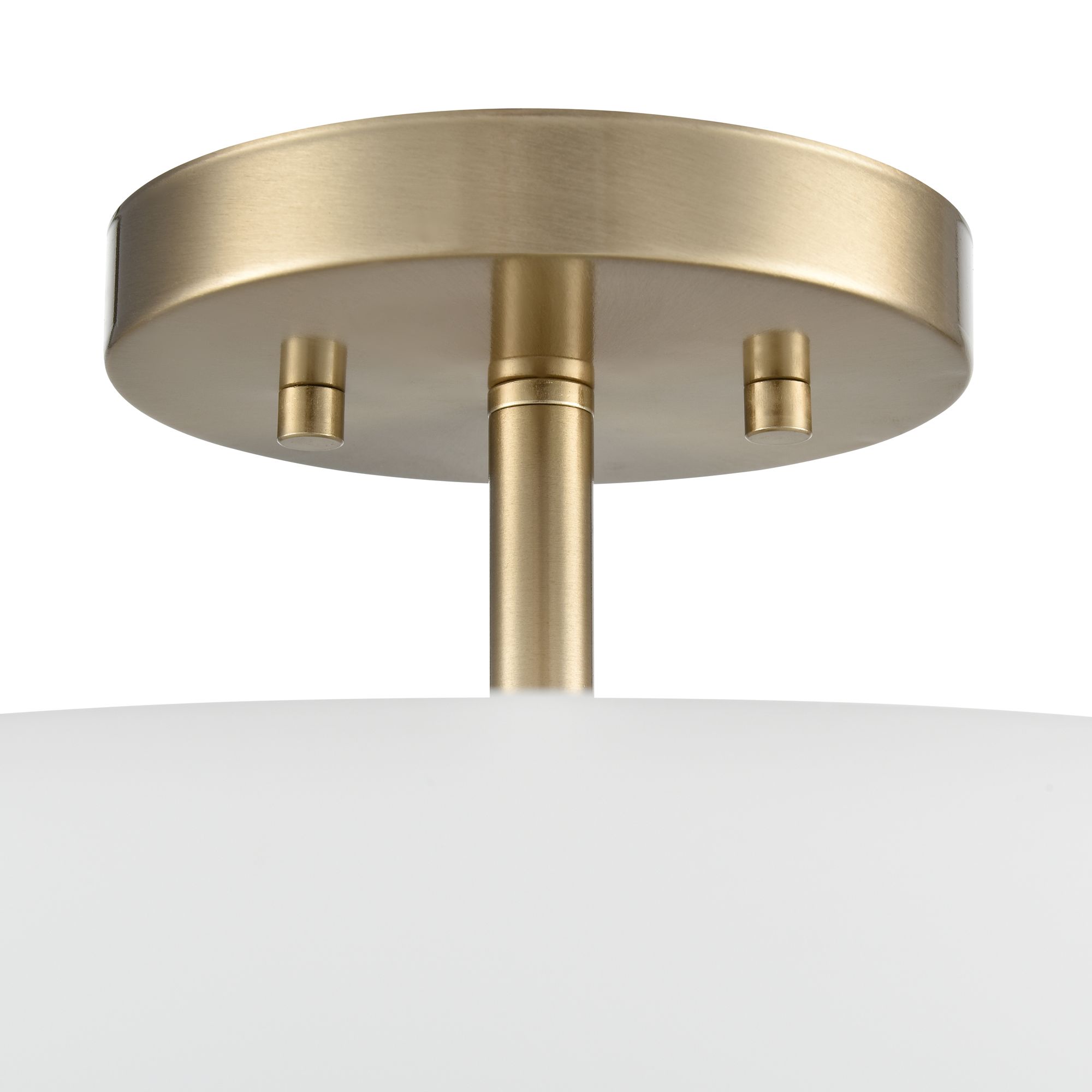 Image 5 Laphia 15.75" Wide 3-Light Semi Flush in Modern Gold more views