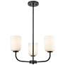 1_Laphia 21" Wide 3-Light Chandelier in Matte Black