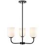 2_Laphia 21" Wide 3-Light Chandelier in Matte Black more views
