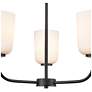 3_Laphia 21" Wide 3-Light Chandelier in Matte Black more views